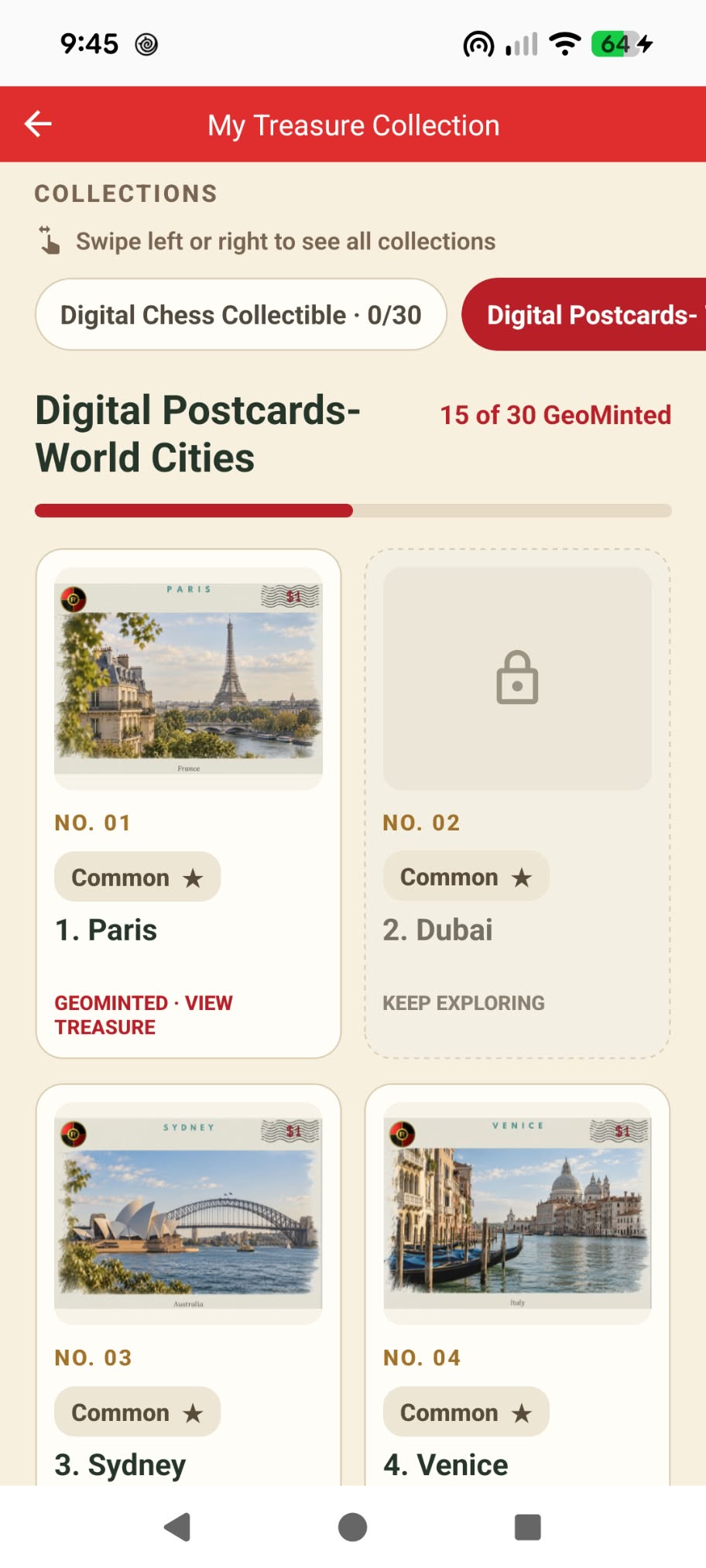 Digital city postcard collection